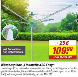toom Baumarkt LEIFHEIT Wäschespinne ,,Linomatic 400 Easy" Angebot