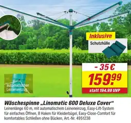 toom Baumarkt LEIFHEIT Wäschespinne ,,Linomatic 600 Deluxe Cover" Angebot
