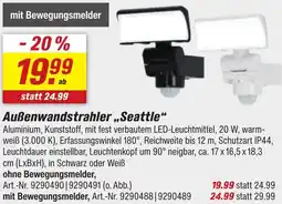 toom Baumarkt Außenwandstrahler ,,Seattle" Angebot
