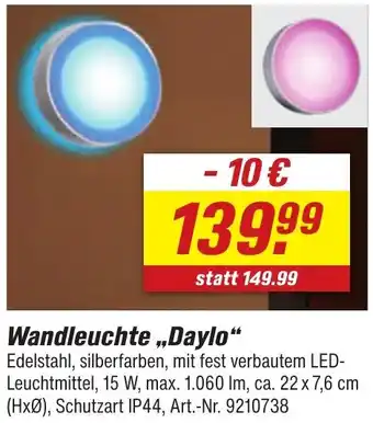 toom Baumarkt PHILIPS Wandleuchte ,,Daylo" Angebot