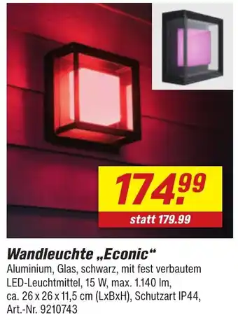 toom Baumarkt PHILIPS Wandleuchte ,,Econic" Angebot