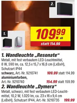 toom Baumarkt PHILIPS Wandleuchte „Resonate" Angebot