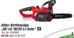 toom Baumarkt Einhell Akku-Kettensäge ,,GE-LC 18/25 Li-Solo" Angebot