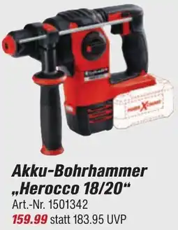 toom Baumarkt Einhell Akku-Bohrhammer ,,Herocco 18/20" Angebot