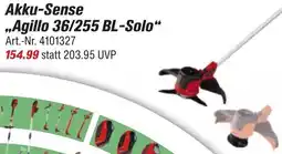 toom Baumarkt Einhell Akku-Sense ,,Agillo 36/255 BL-Solo" Angebot