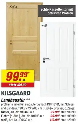 toom Baumarkt KILSGAARD Landhaustür Angebot