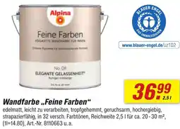 toom Baumarkt Alpina Wandfarbe ,,Feine Farben" Angebot
