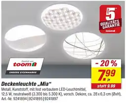 toom Baumarkt Deckenleuchte ,,Mia" Angebot