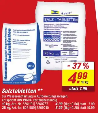 toom Baumarkt ASBIT Salztabletten Angebot