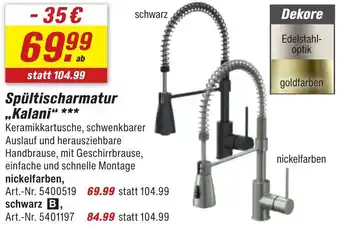 toom Baumarkt Spültischarmatur „Kalani“ Angebot