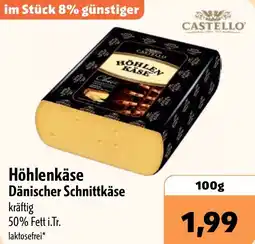 Aktiv Irma CASTELLO Höhlenkäse Dänischer Schnittkäse Angebot