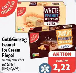 Aktiv Irma Gut&Günstig Peanut Ice Cream Riegel Angebot
