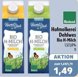 Aktiv Irma Hofmolkerei Dehlwes Bio H-Milch Angebot