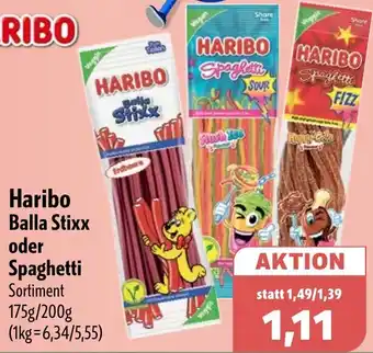 Aktiv Irma Haribo Balla Stixx oder Spaghetti Angebot
