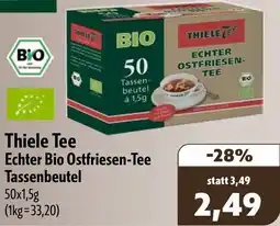 Aktiv Irma Thiele Tee Echter Bio Ostfriesen-Tee Tassenbeutel Angebot