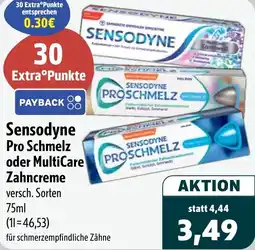 Aktiv Irma Sensodyne Pro Schmelz oder MultiCare Zahncreme Angebot
