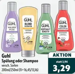 Aktiv Irma Guhl Spülung oder Shampoo Angebot