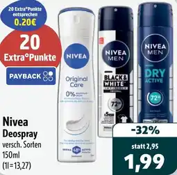 Aktiv Irma Nivea Deospray Angebot