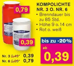 KODi Kompolichte nr. 3 o. nr. 6 Angebot