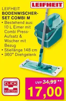 KODi Leifheit bodenwischer-set combi m Angebot