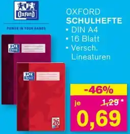 KODi Oxford schulhefte Angebot