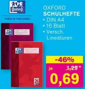 KODi Oxford schulhefte Angebot