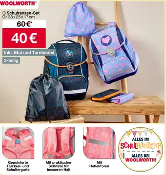 Woolworth Schulranzen-Set Angebot