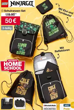 Woolworth LEGO NINJAGO Schulranzen-Set Angebot
