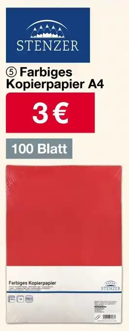 Woolworth STENZER Farbiges Kopierpapier A4 Angebot