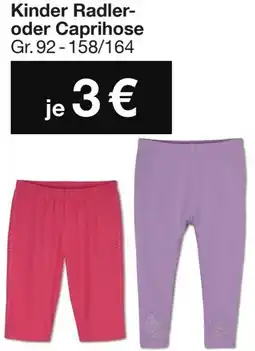 Woolworth Kinder Radler- oder Caprihose Angebot