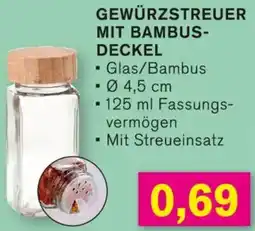 KODi Gewürzstreuer mit bambus deckel Angebot