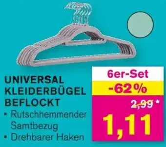 KODi Universal kleiderbügel beflockt Angebot