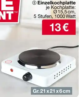 Woolworth Einzelkochplatte Angebot