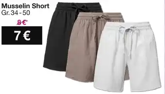 Woolworth Musselin Short Angebot