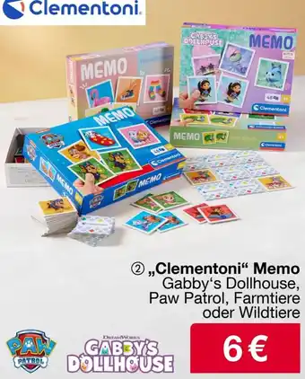 Woolworth Clementoni Memo Angebot