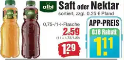 Edeka albi Saft oder Nektar Angebot