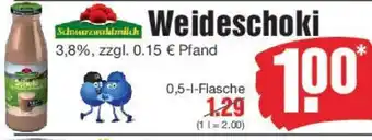 Edeka Schwarzwaldmilch Weideschoki Angebot
