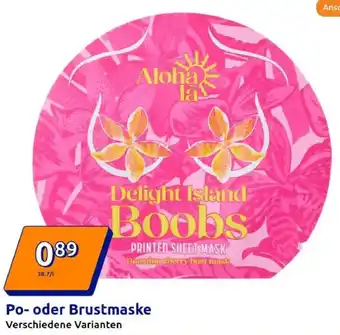 Action Po- oder Brustmaske Angebot