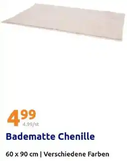 Action Badematte Chenille Angebot