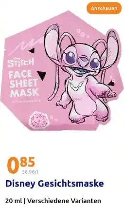 Action Disney Gesichtsmaske Angebot
