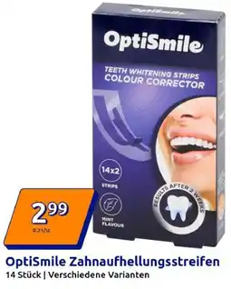 Action OptiSmile Zahnaufhellungsstreifen Angebot