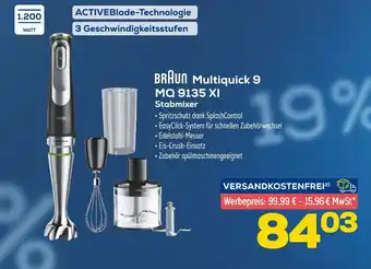 Euronics Braun multiquick 9 mq 9135 xi stabmixer Angebot