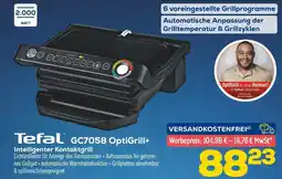 Euronics Tefal gc7058 optigrill+ intelligenter kontaktgrill Angebot