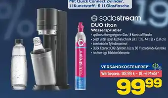 Euronics Sodastream duo titan wassersprudler Angebot