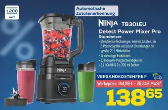 Euronics Ninja tb301eu detect power mixer pro standmixer Angebot