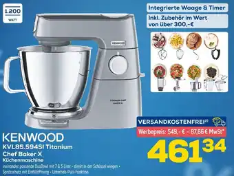 Euronics Kenwood kvl85.594si titanium chef baker x küchenmaschine Angebot
