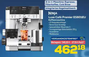 Euronics Ninja luxe café premier es601eu kaffeemaschine Angebot