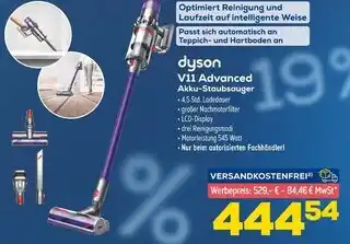 Euronics Dyson v11 advanced akku-staubsauger Angebot