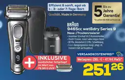 Euronics Braun 9465cc wet&dry series 9 nass-/trockenrasierer Angebot