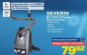 Euronics Severin bc 7045 s’power bodenstaubsauger Angebot